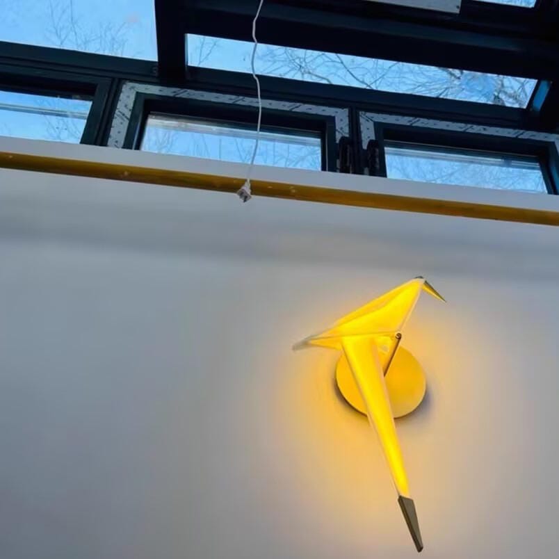 Customer photo review of Wall Light, Gold Bird Shaped Body, Wall Sconce, Integrated LED