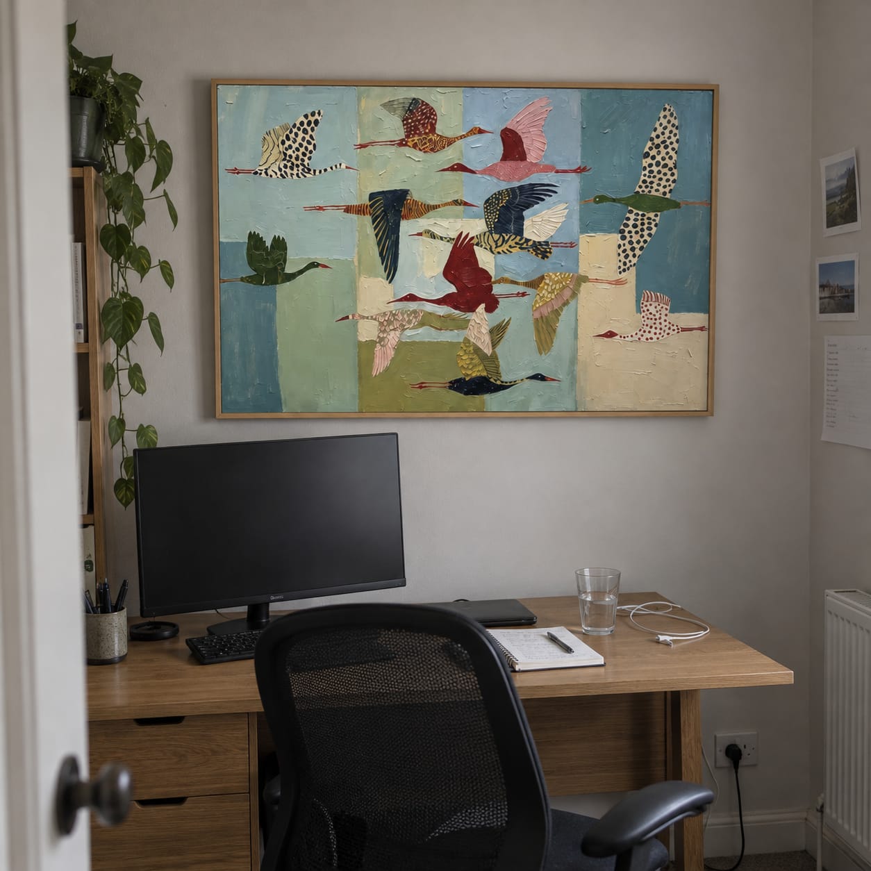 Customer photo review of Flying Birds Wall Art | Migration Mosaic