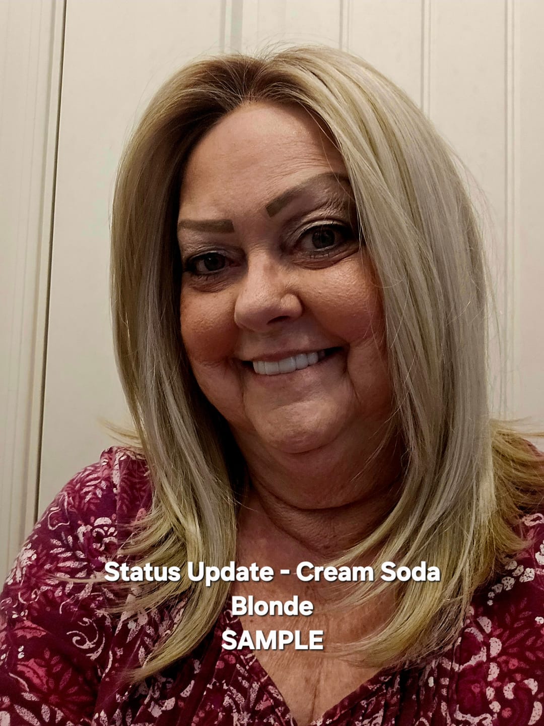 Customer photo review of STATUS UPDATE - Cream Soda Blonde*