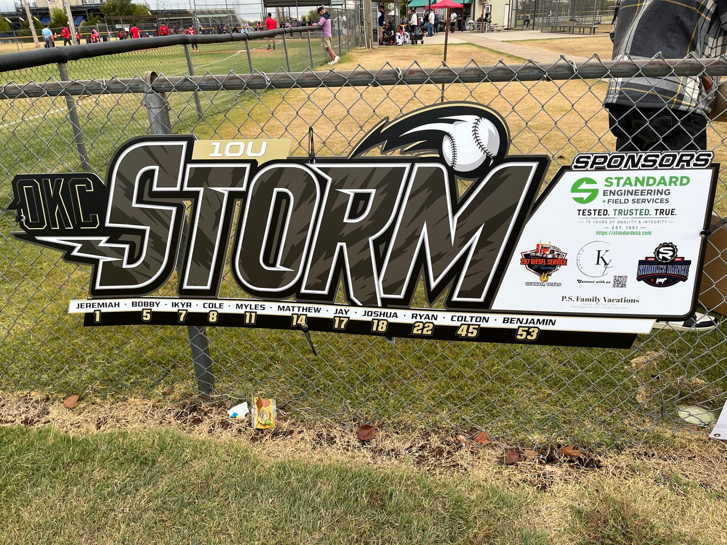 Customer photo review of Dugout Signs