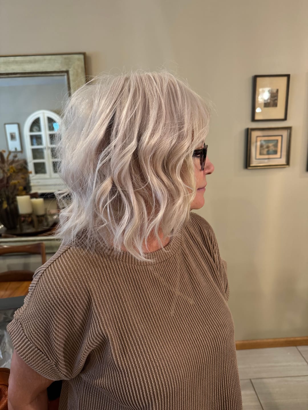 Customer photo review of Hope Full Volume Hair Topper