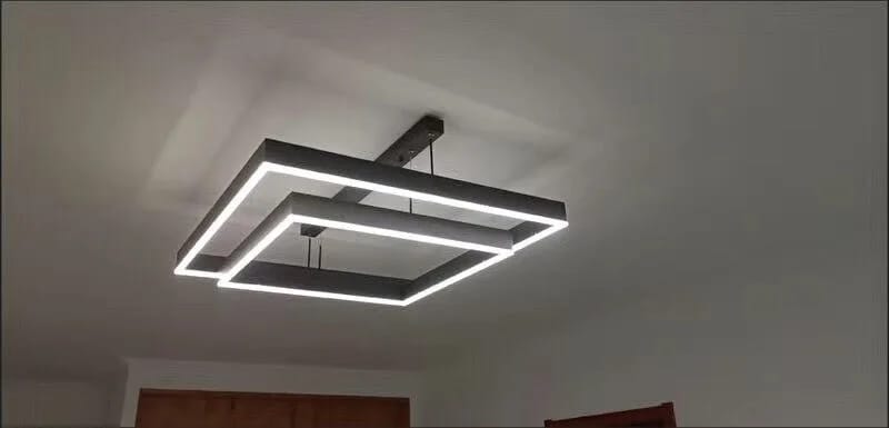 Customer photo review of Iron and Acrylic Chandelier, Integrated LED, 40–150 cm