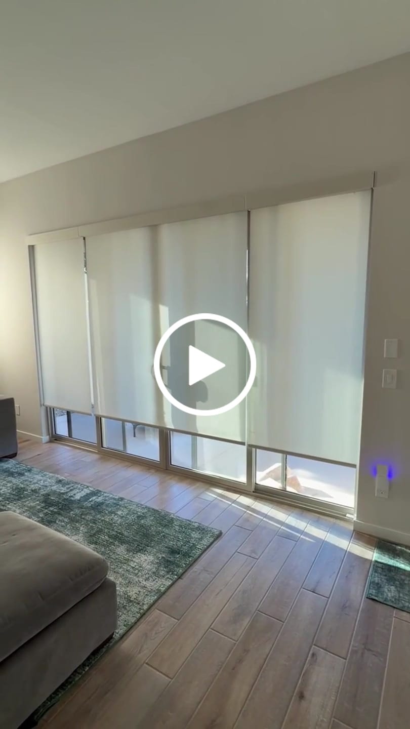 Customer video review of Light Filtering Roller Shades