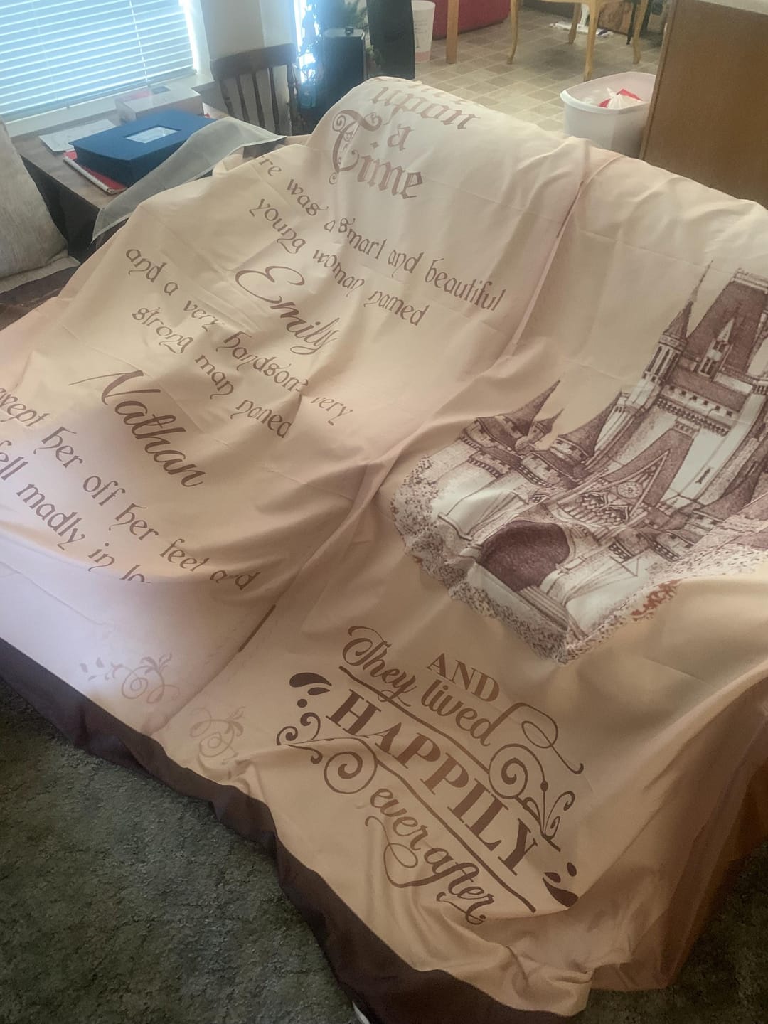 Customer photo review of Rustic Vintage Castle Backdrop Prince Princess Birthday Decoration Large Book Wedding Backdrop Once Upon a Time Party Quince Birthday Decor