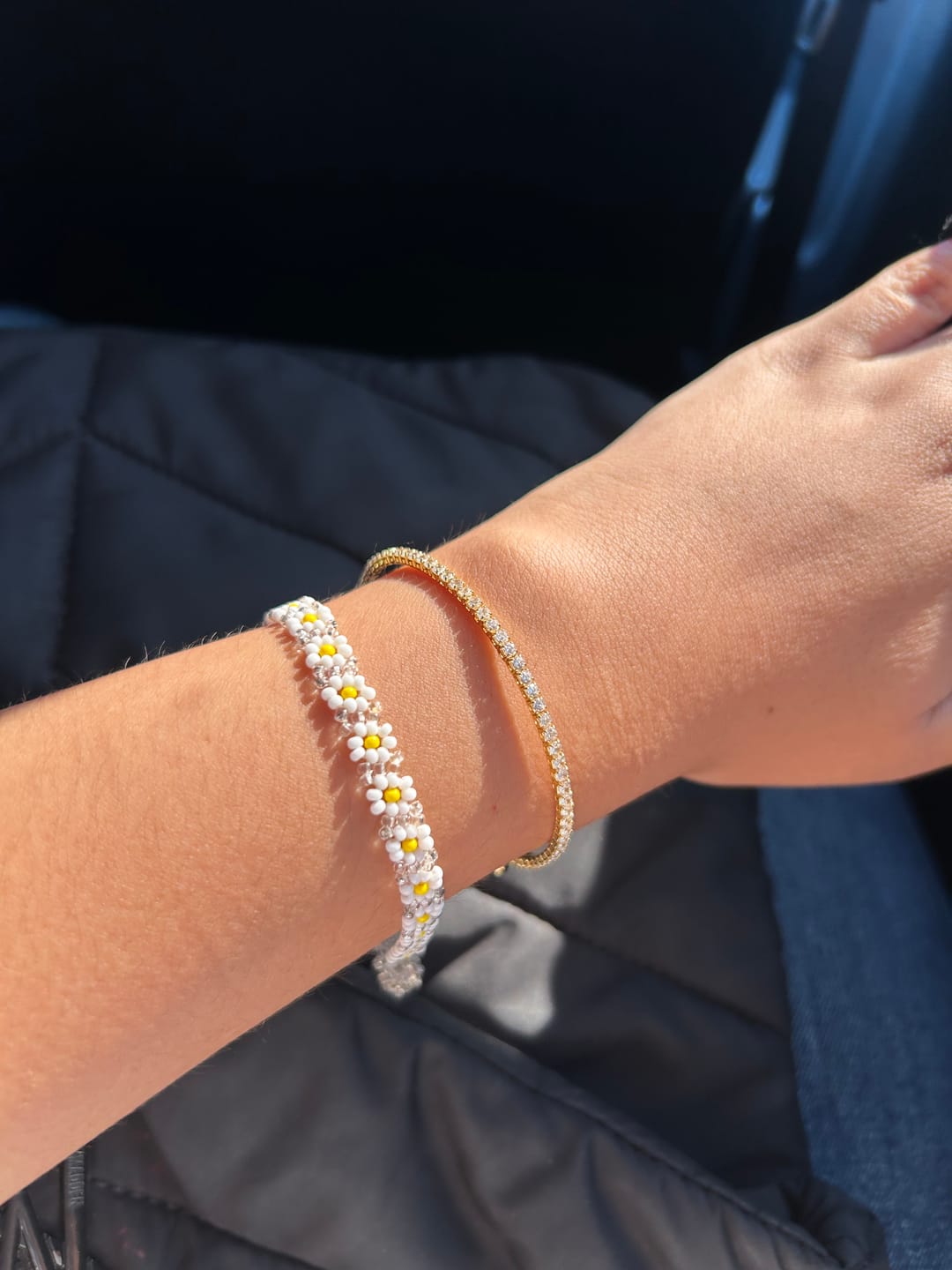 Customer photo review of Brazalete Flexible Con Zirconias