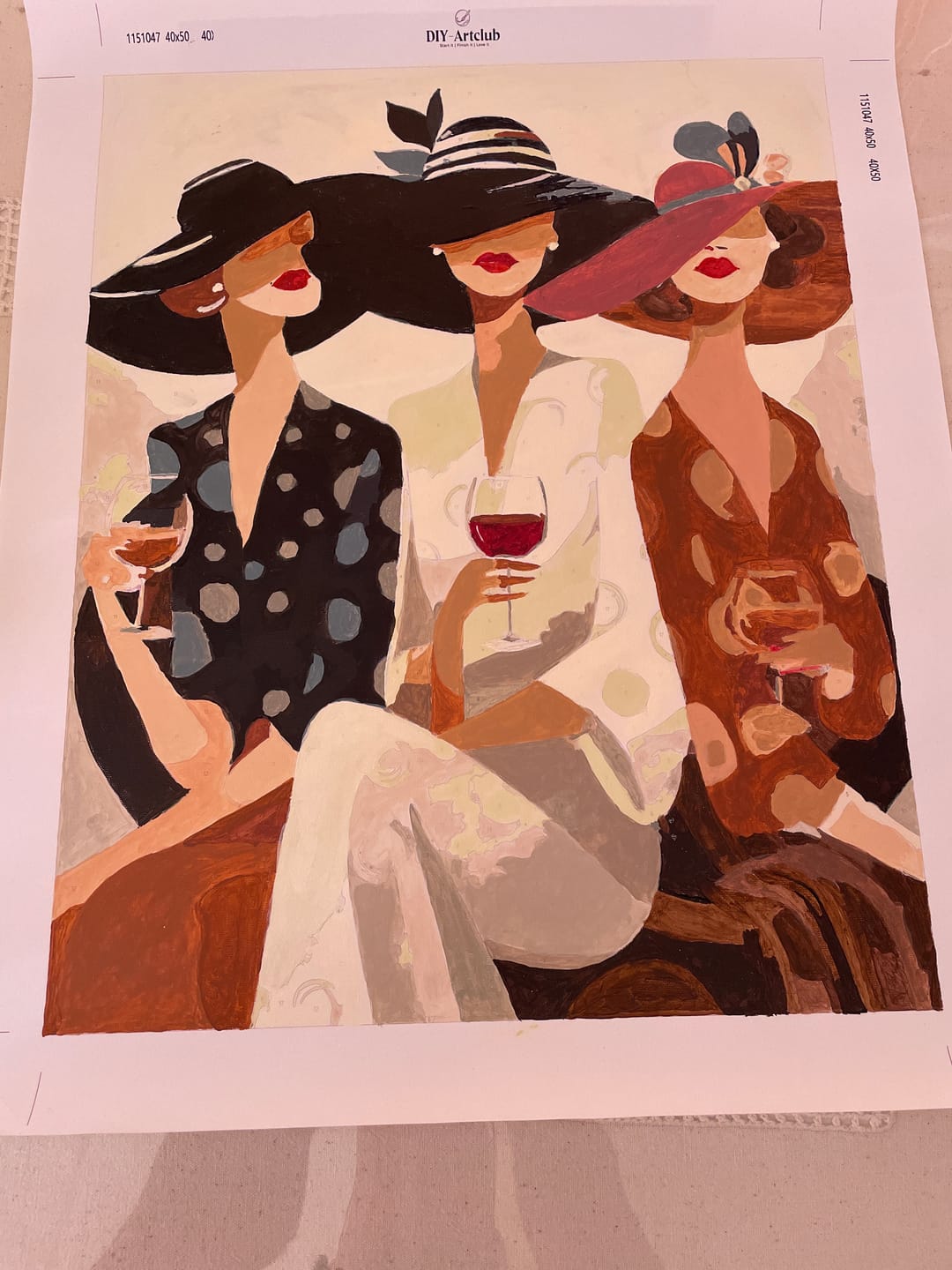 Customer photo review of Wine time | Paint by Number