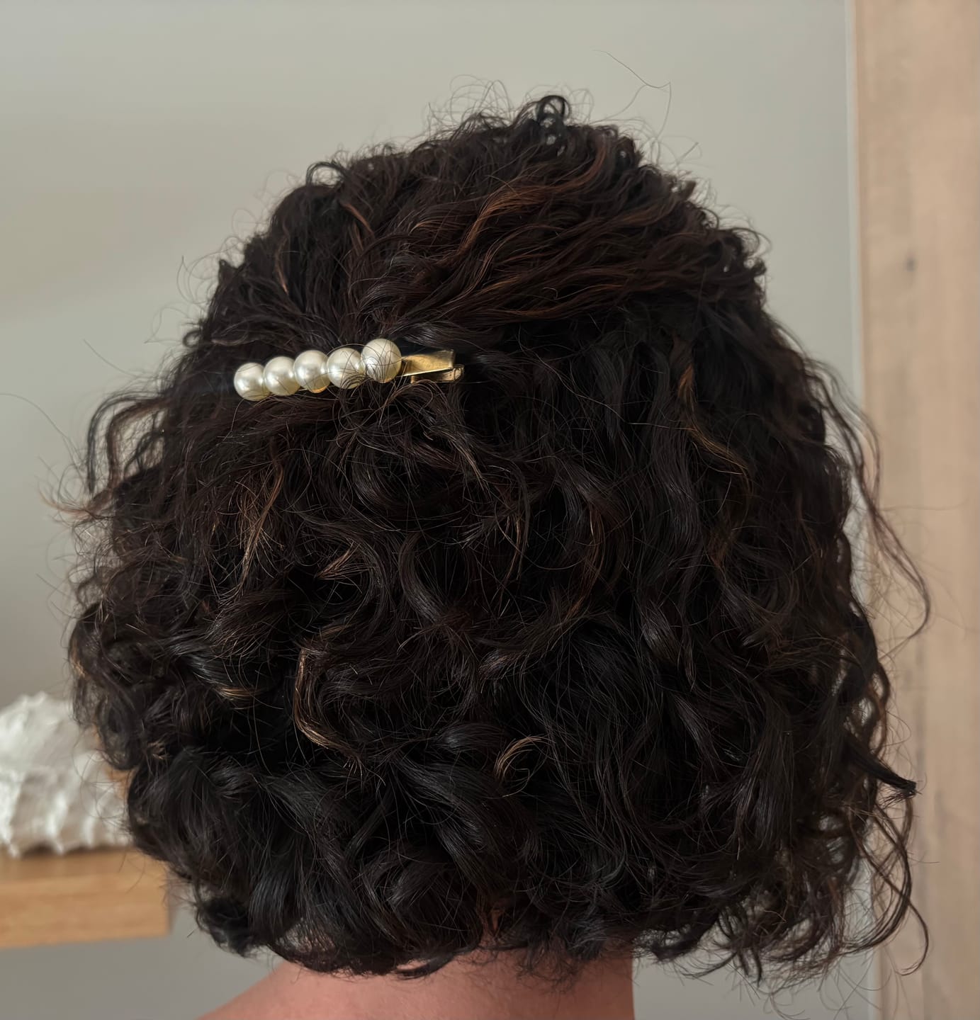 Customer photo review of Hold Me Baby Curly Hair Gel