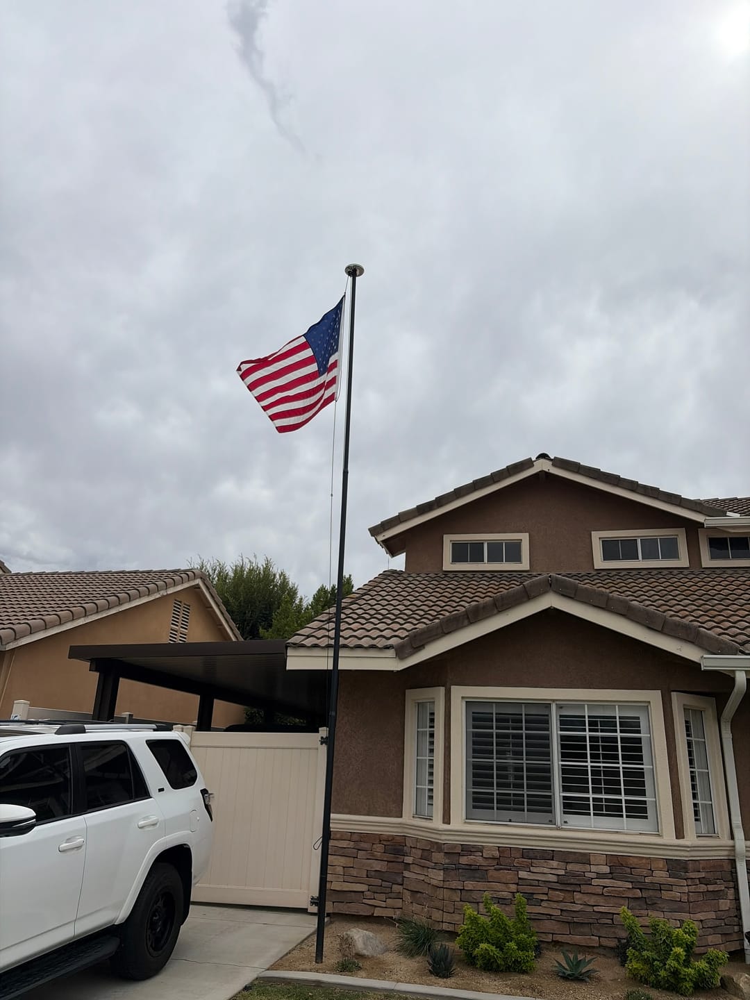 Customer photo review of 4' x 6' American Flag