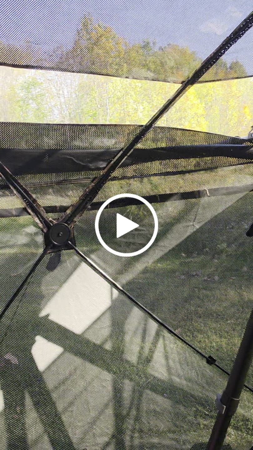 Customer video review of FLASH SALE VisX/VisMax See Through Hunting Blind, Pop Up Ground Deer Blind