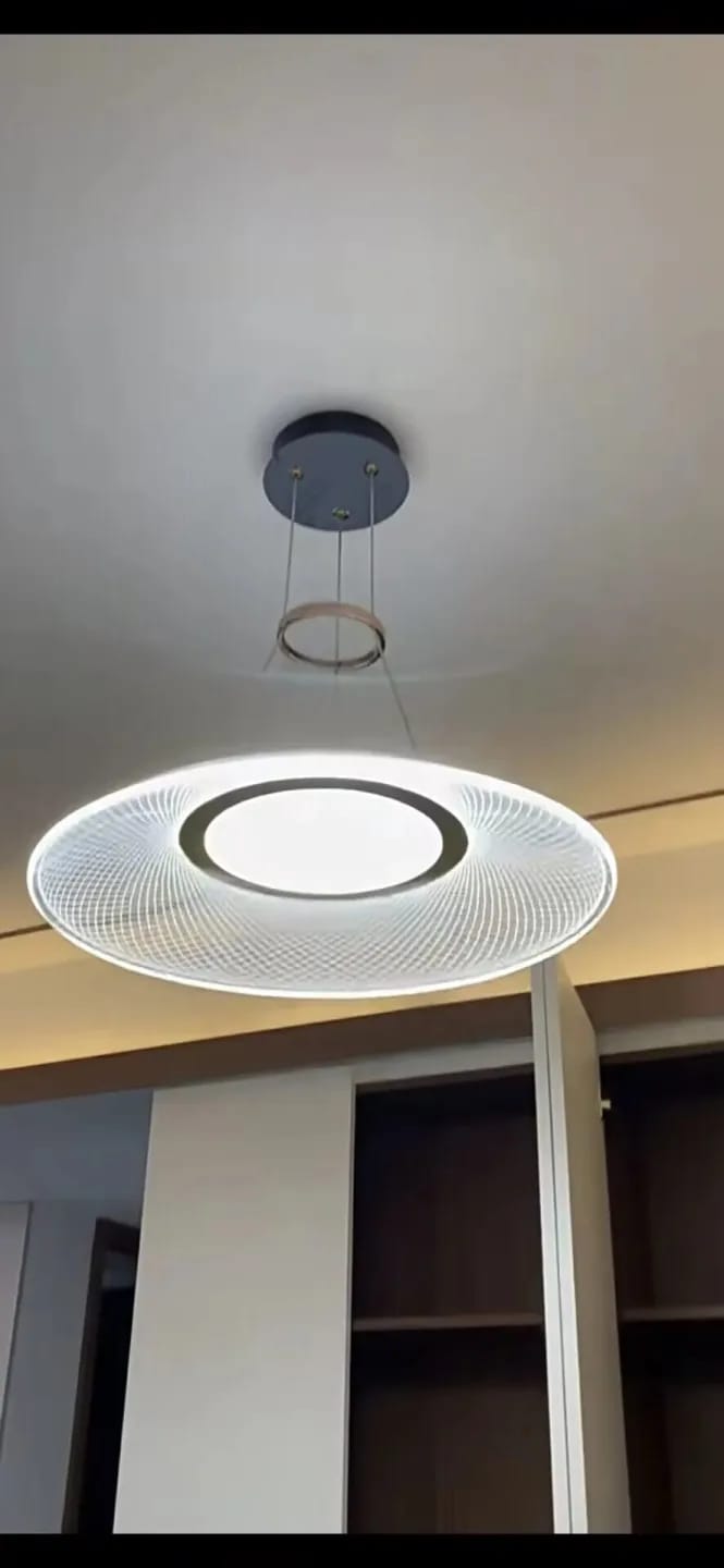 Customer photo review of Gold Ring Chandelier, Dimmable Integrated LED, 38–80 cm