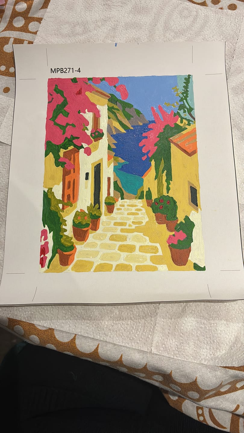 Customer photo review of 6 Mini Paintings - Mediterranen Set