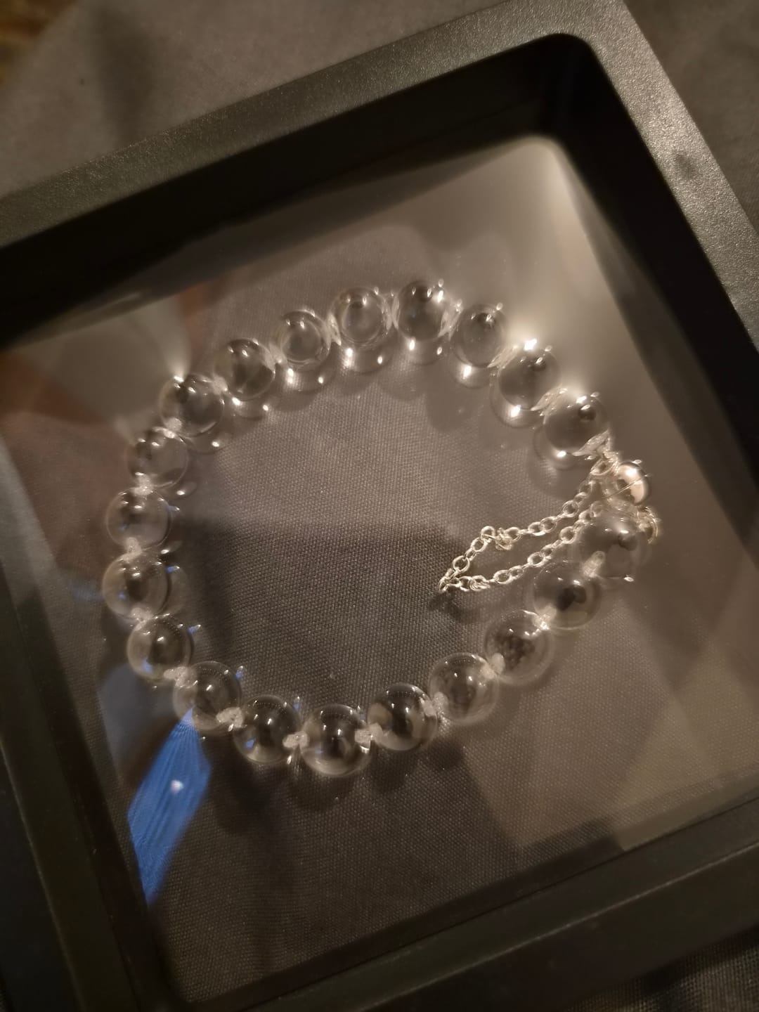 Customer photo review of Lunather™ Water Bubble Clear Quartz Bracelet