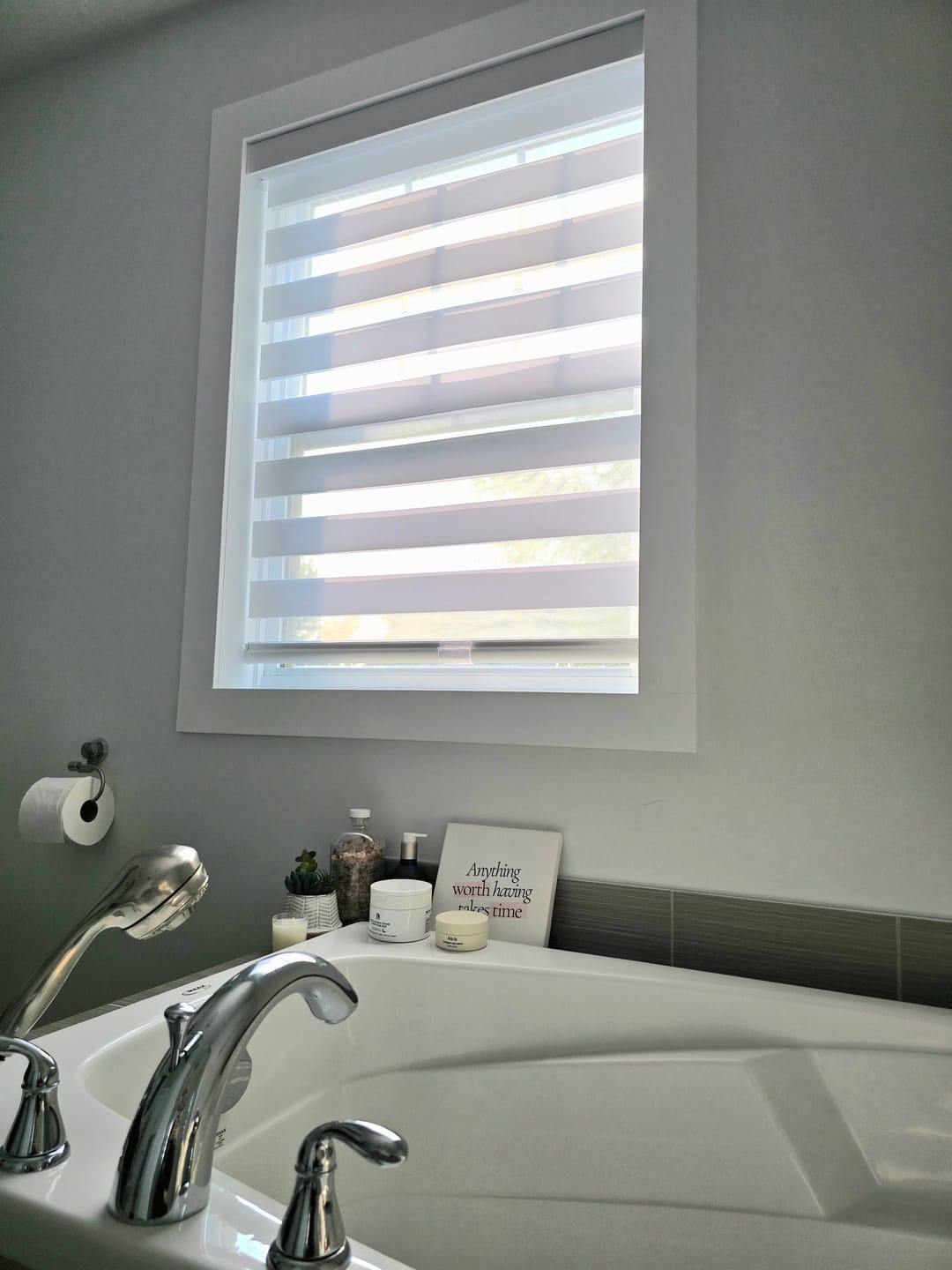 Customer photo review of Dual Layer Zebra Shades