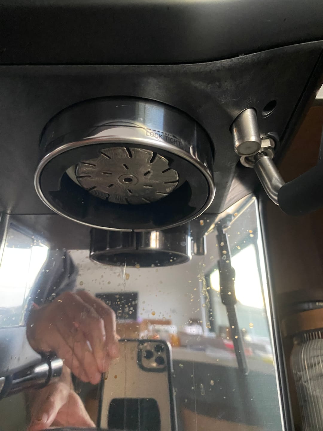 Customer photo review of High Diffusion Espresso Shower Screen - Breville