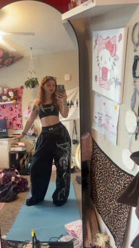 Customer photo review of Draconian Metallic Uncuffed Cargos [VINTAGE]