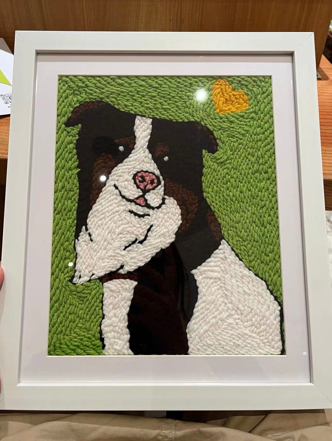 Customer photo review of Custom Punch Needle Kit - Turn Your Photo into a Handmade Keepsake