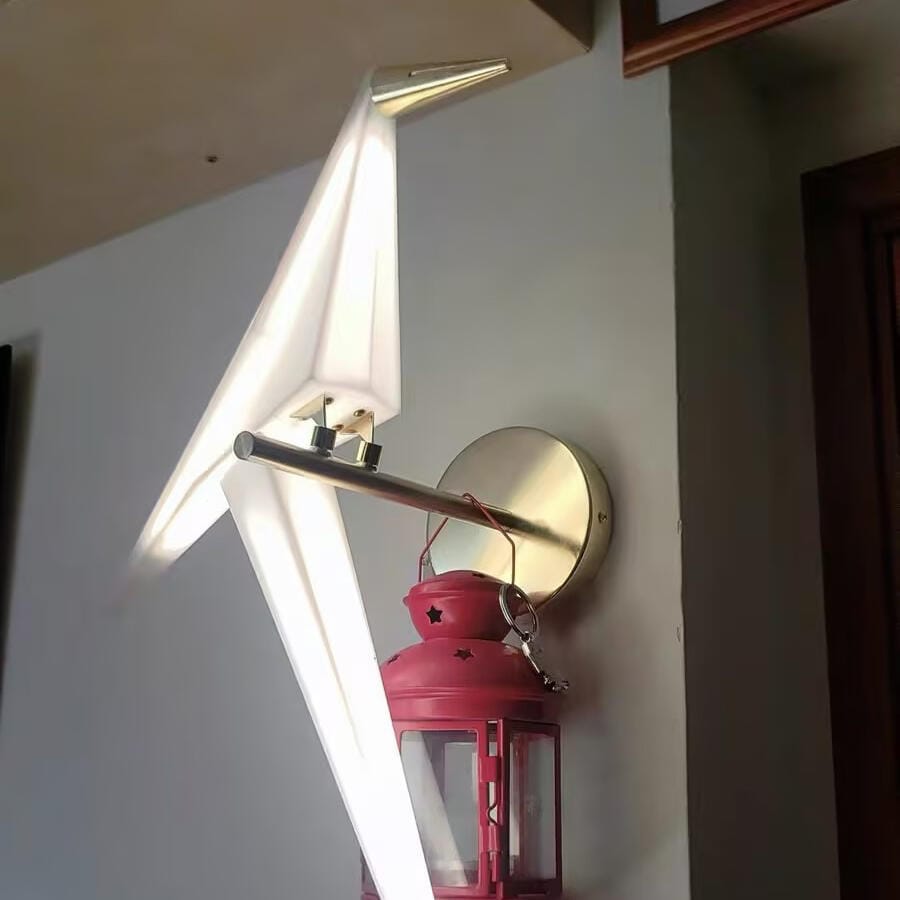 Customer photo review of Wall Light, Gold Bird Shaped Body, Wall Sconce, Integrated LED