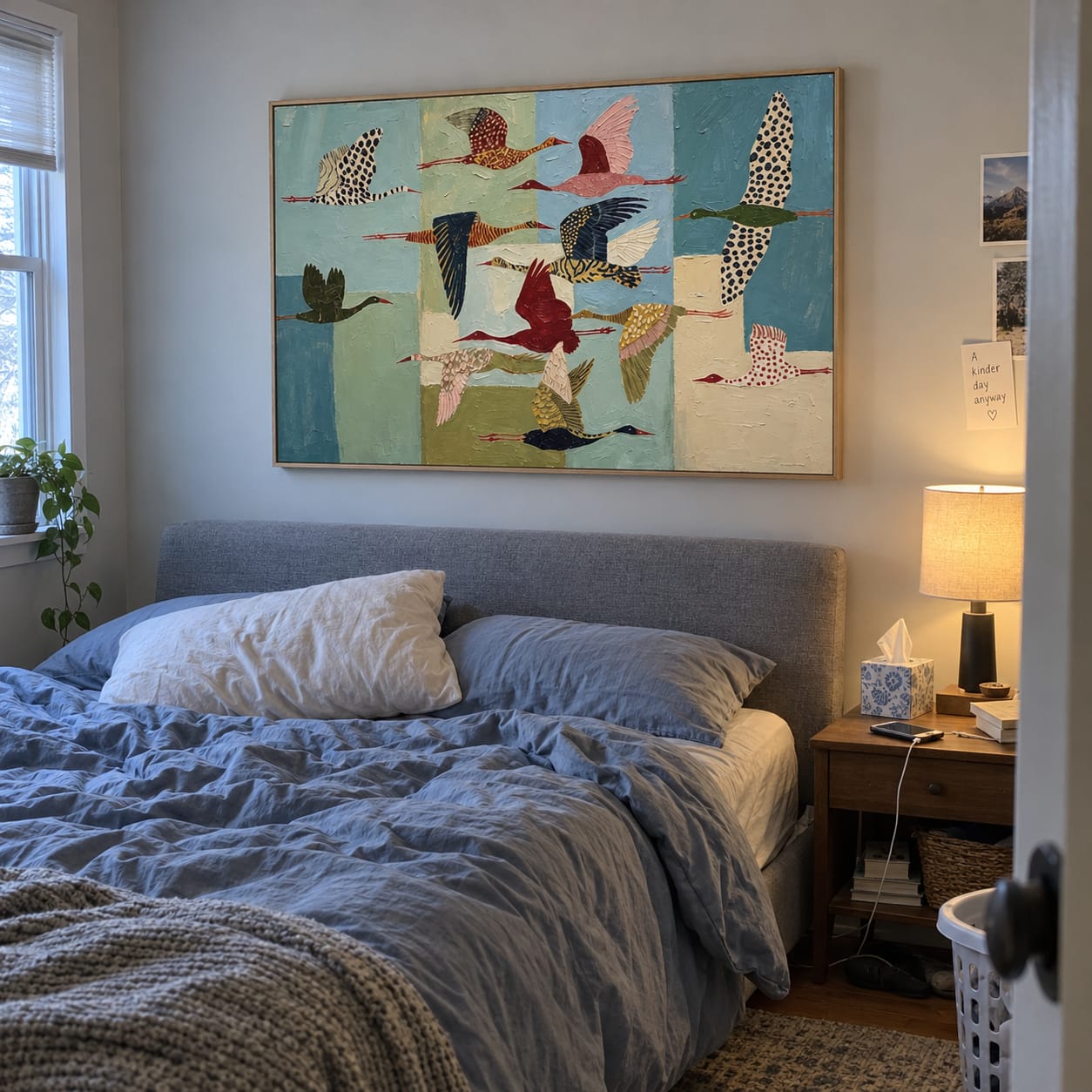 Customer photo review of Flying Birds Wall Art | Migration Mosaic