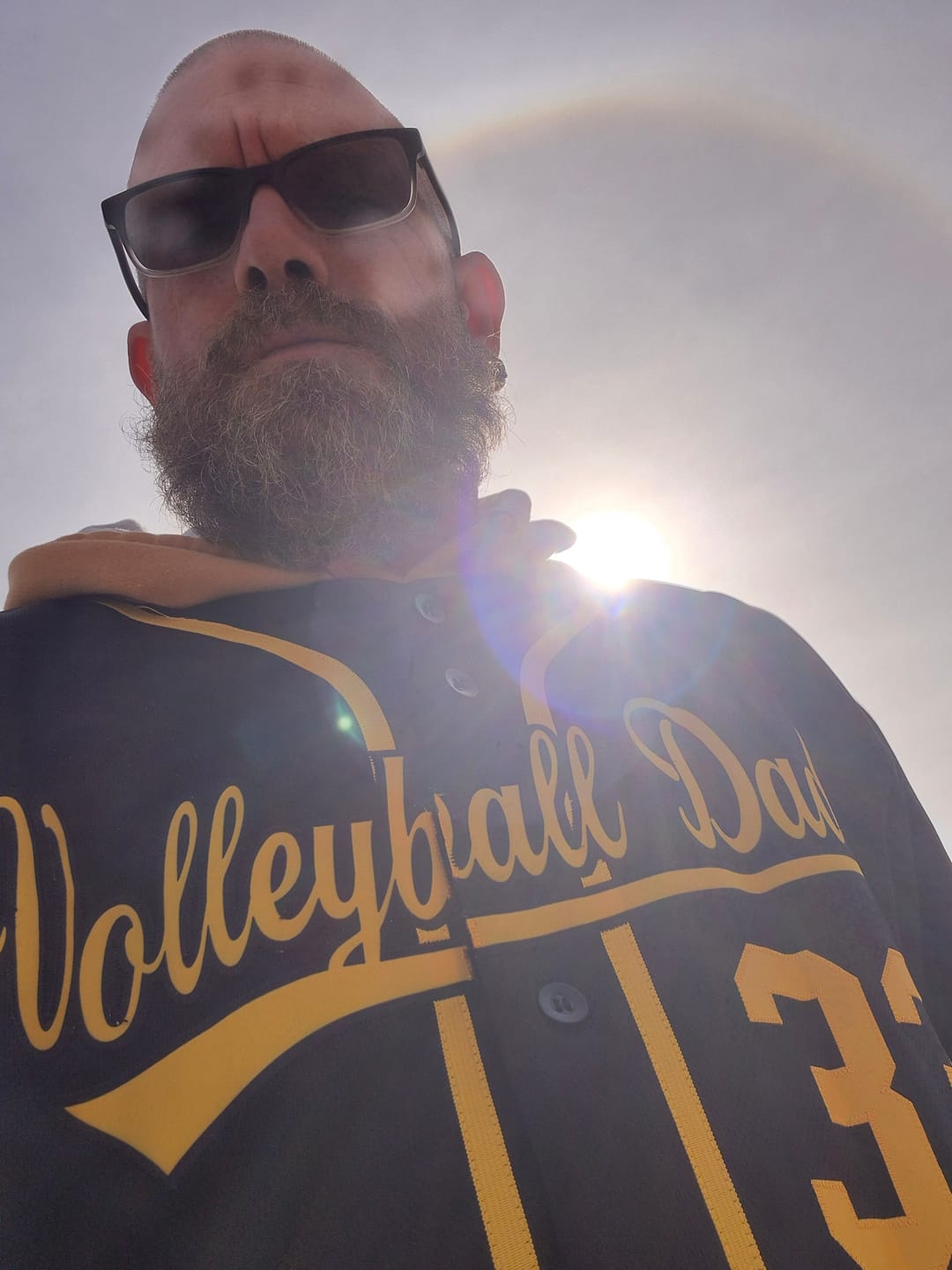 Customer photo review of Custom Black Yellow Classic Style Authentic Baseball Jersey