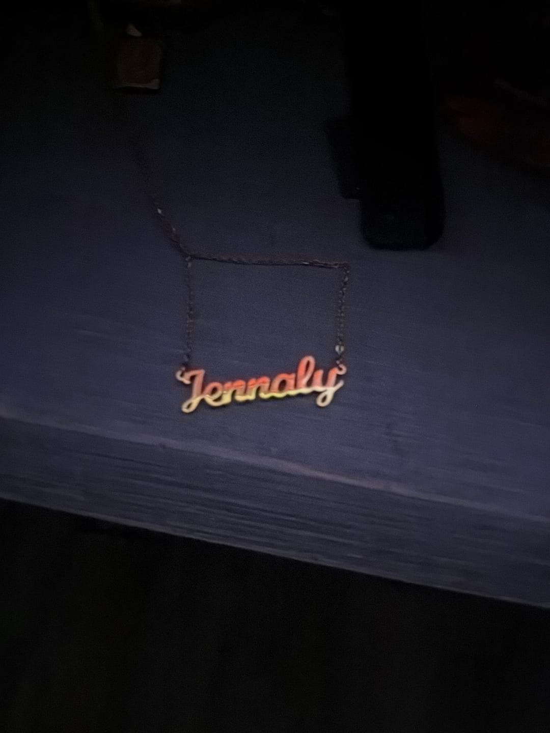 Customer photo review of Custom Name Necklace