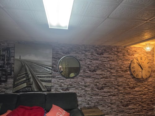 Customer photo review of Gemstone 3D Faux Stone Wall Panel