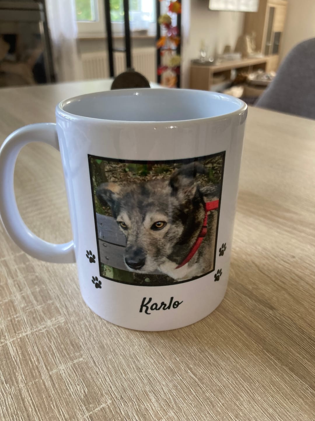 Customer photo review of Mein Haustier - Personalisierte Foto-Tasse