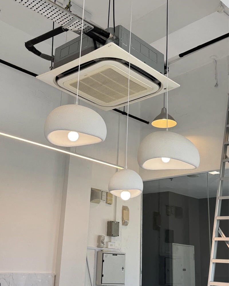 Customer photo review of Pendant Light, Nubia Cloud Sphere, Polystyrene Shade, E26 LED