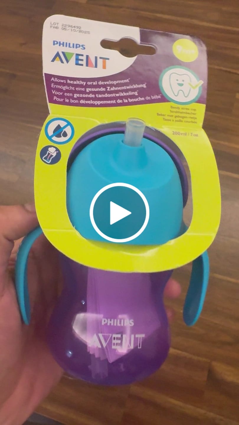 Customer video review of Philips Avent cup with straw 200 ml