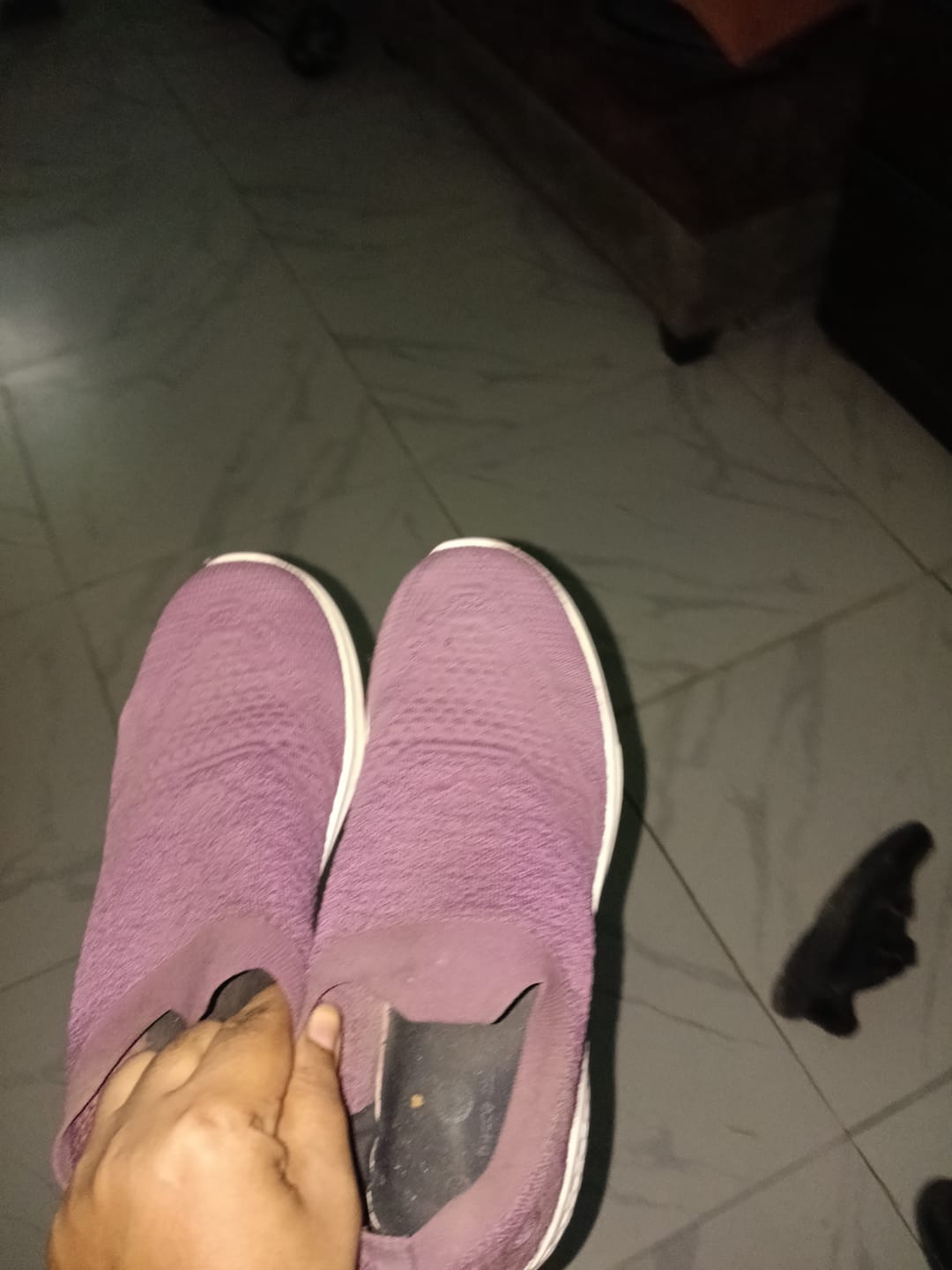 Customer photo review of Bacca Bucci Women's WALKER Slip-On Walking Breathable Mesh Sports Shoes Sneakers