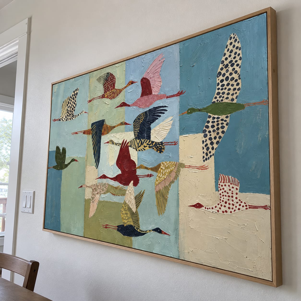 Customer photo review of Flying Birds Wall Art | Migration Mosaic