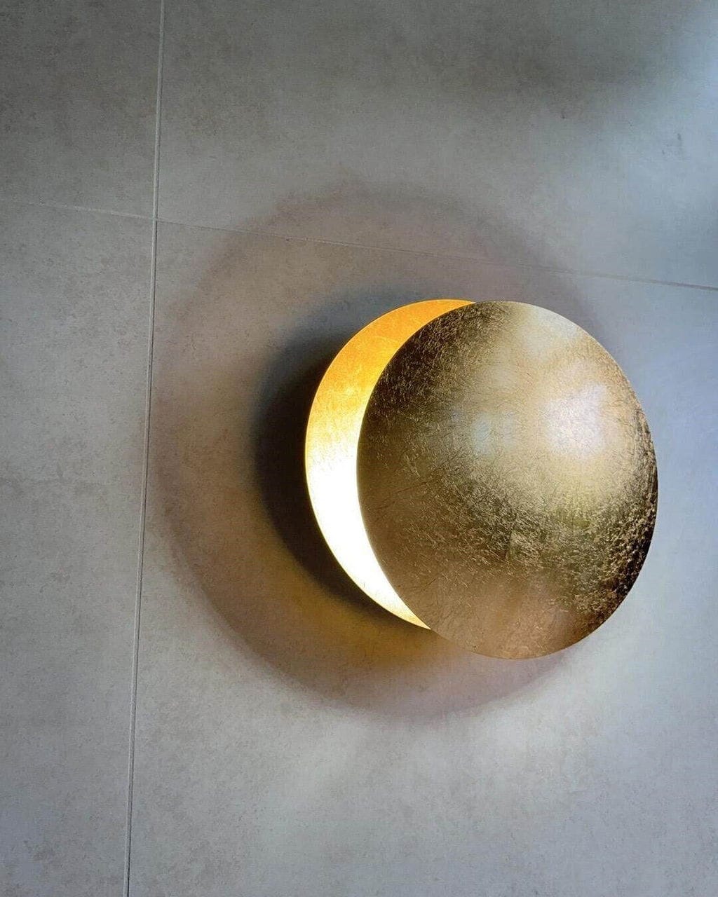 Customer photo review of Sliding Disc Wall Light, Integrated LED, Wall Sconce