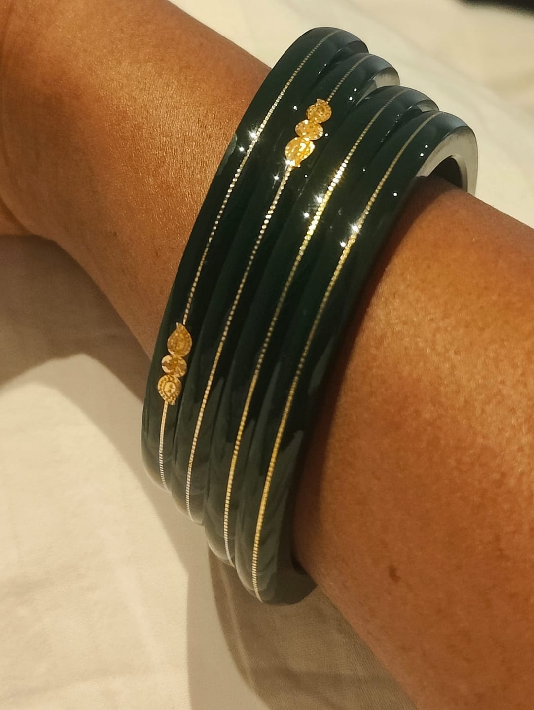 Customer photo review of Green -  "A Divya Shringar" 916 22k