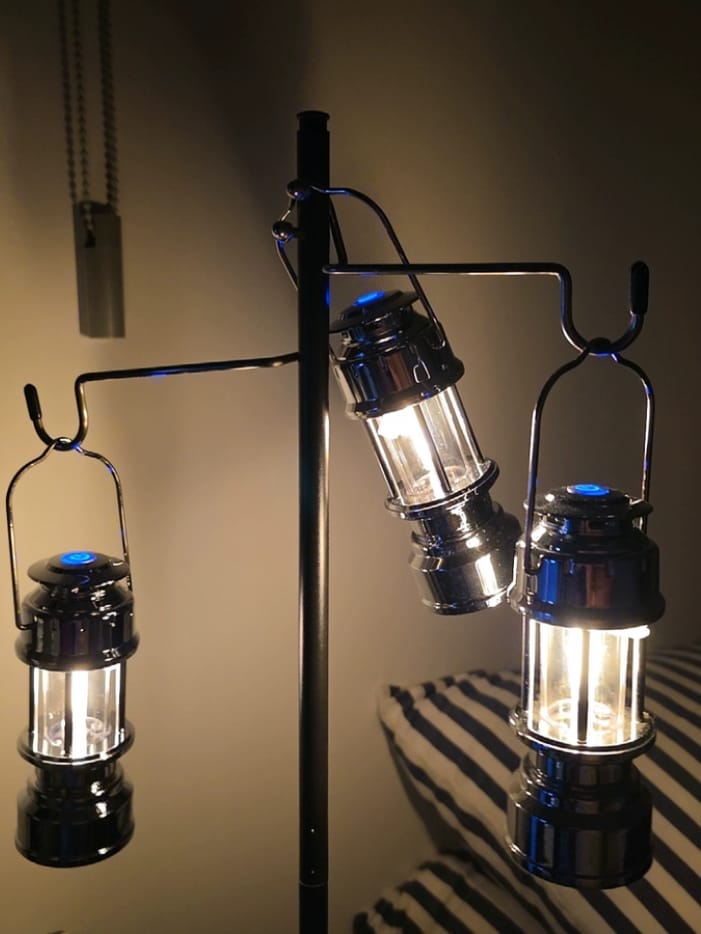 Customer photo review of LED Emergency Handheld Lamp Portable Vintage Lantern Camping Tent Charger Outdoor Atmosphere