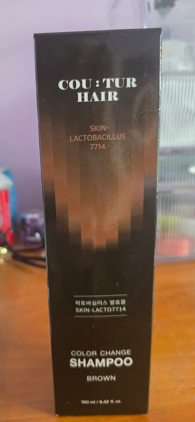 Customer photo review of GDS Hair Dye Shampoo — Grey Coverage in 3 Minutes 250ml / 190ml
