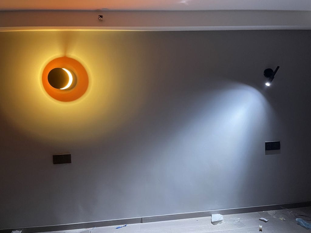 Customer photo review of Sliding Disc Wall Light, Integrated LED, Wall Sconce