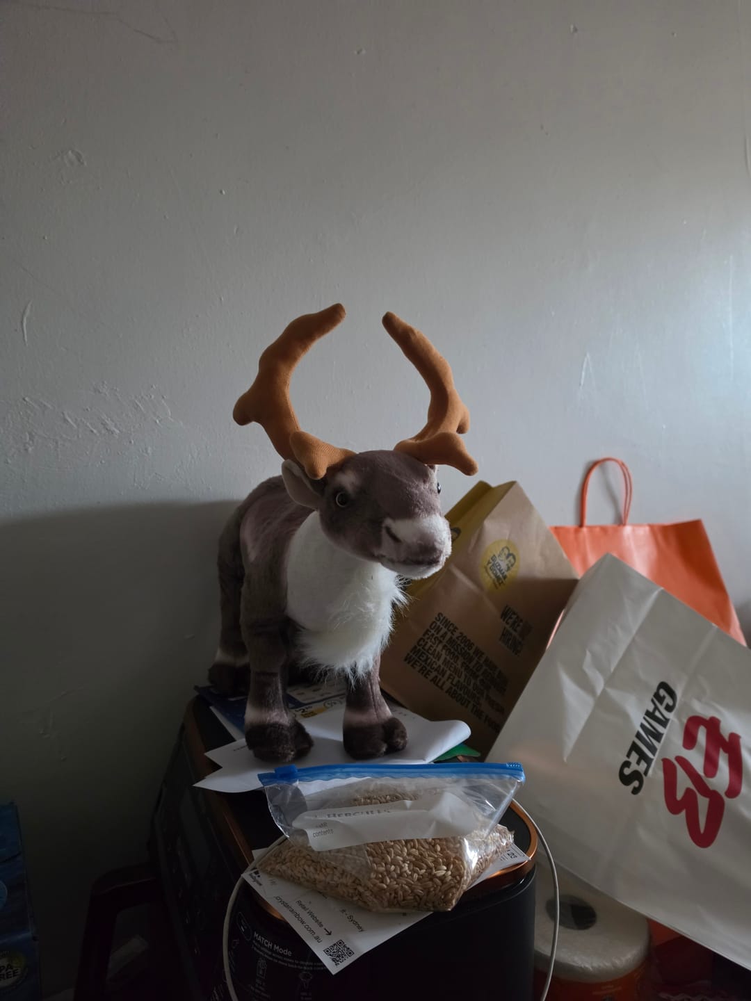 Customer photo review of Caribou Reindeer Soft Stuffed Plush Toy