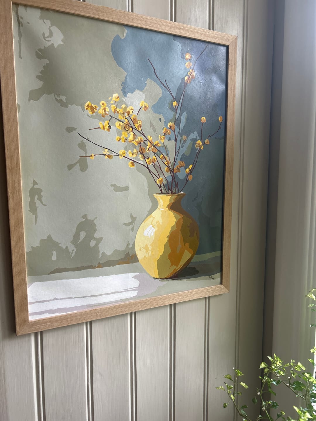 Customer photo review of Golden Vase | Paint by Number