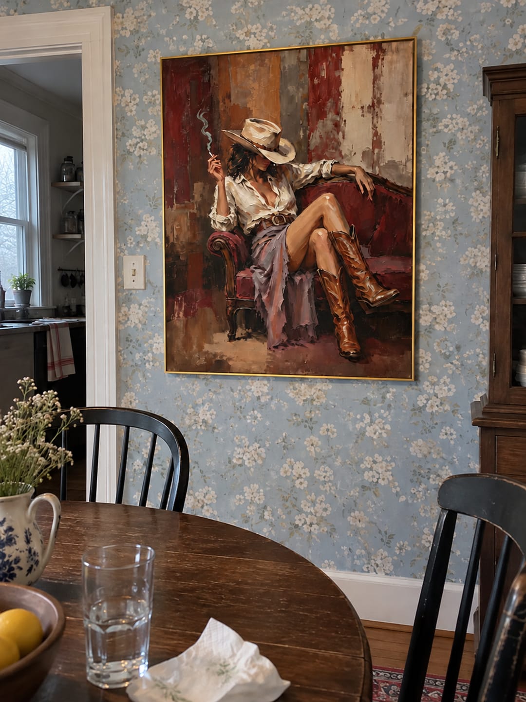 Customer photo review of Cowgirl Wall Art | After the Dust Settles