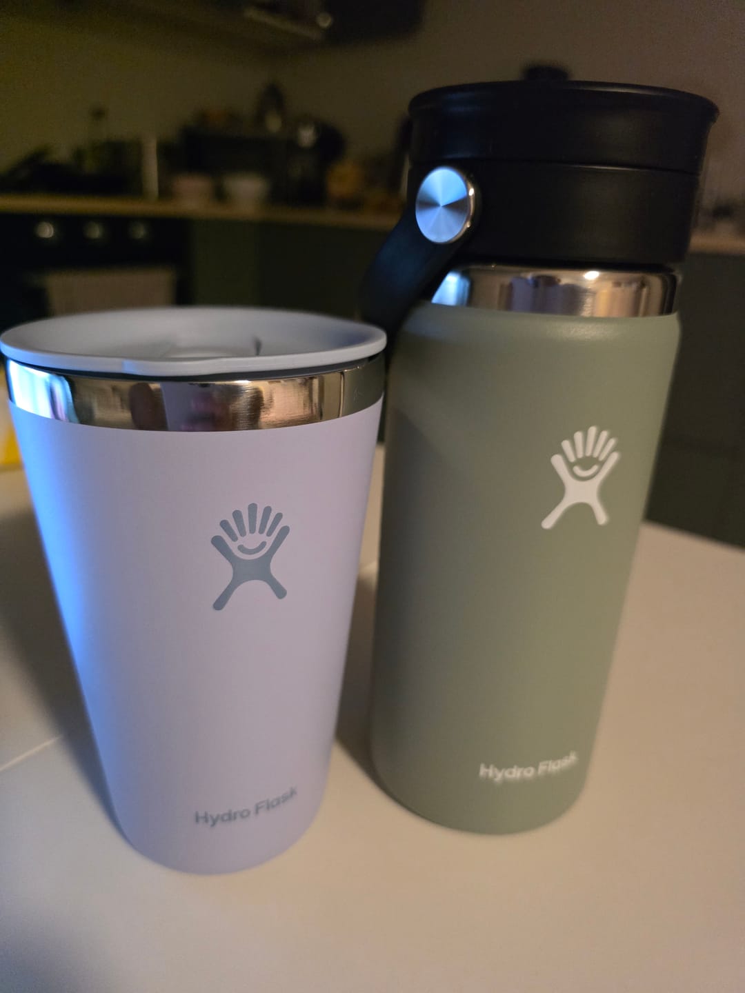Customer photo review of Hydro Flask Wide Flex Slip Lid 16oz, Agave