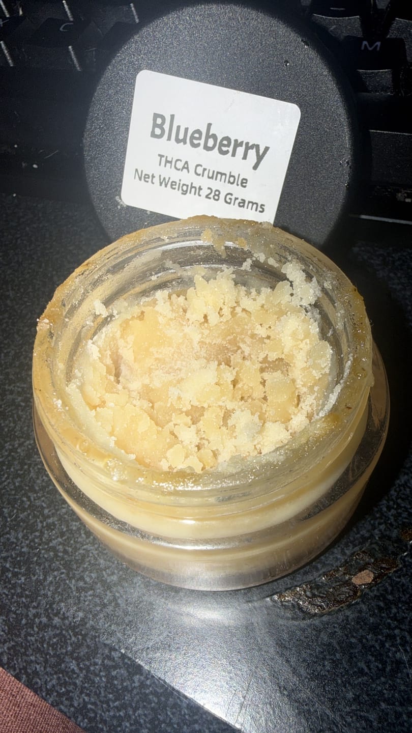 Customer photo review of Blueberry | THCA Crumble