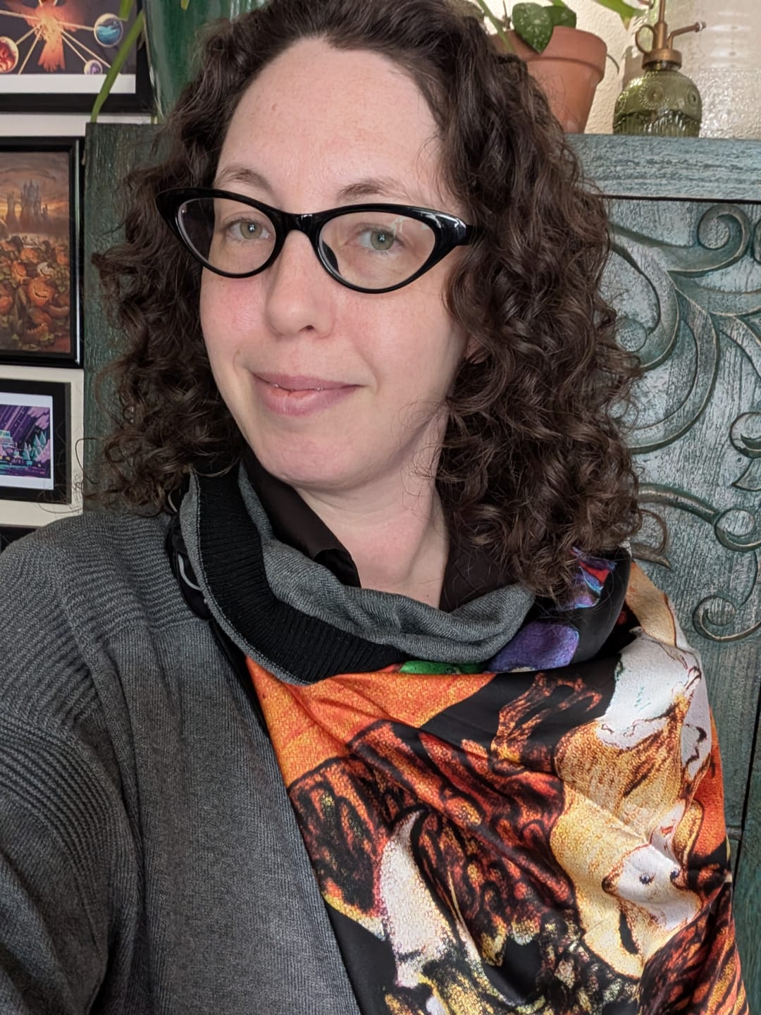 Customer photo review of Wonderland Silky Scarf