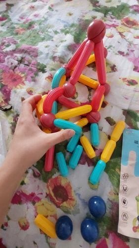 Customer photo review of Montessori Magnetics™ - Magnetic Blocks