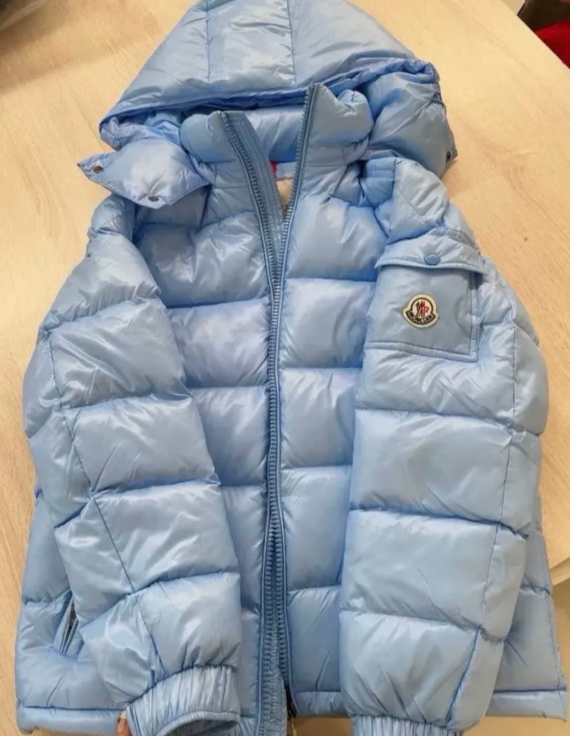 Customer photo review of Ice blue monk jacket