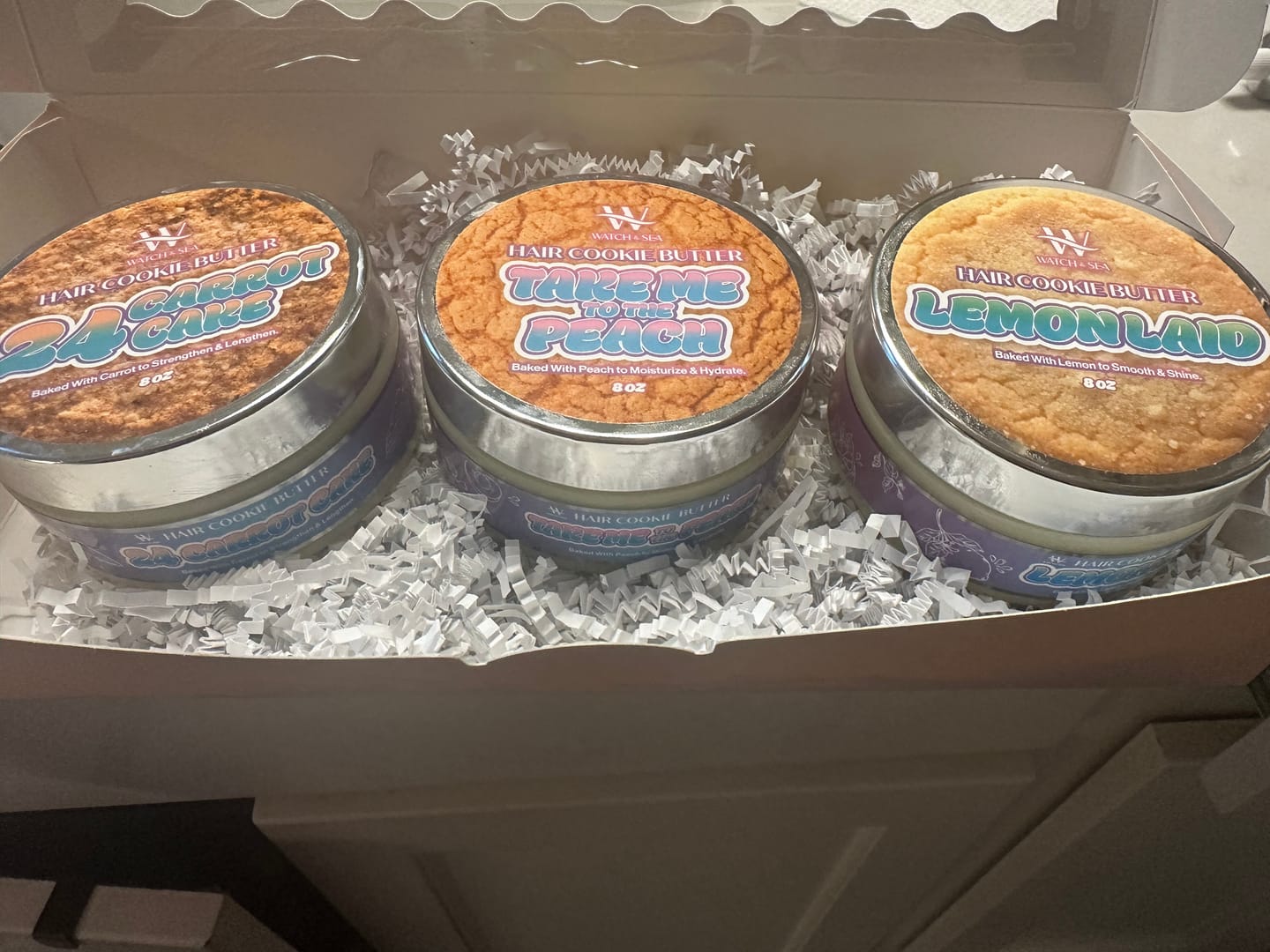 Customer photo review of All Good Things Come in Three - Hair Cookie Butter