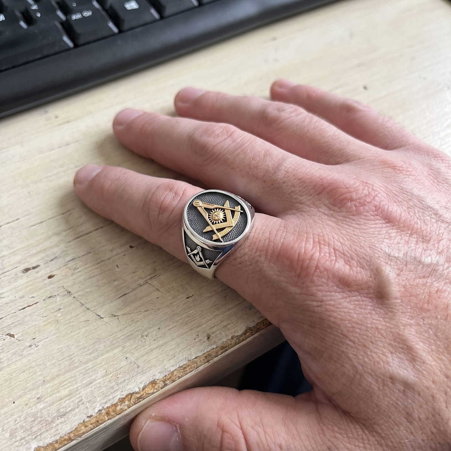 Customer photo review of Past Master Masonic Ring