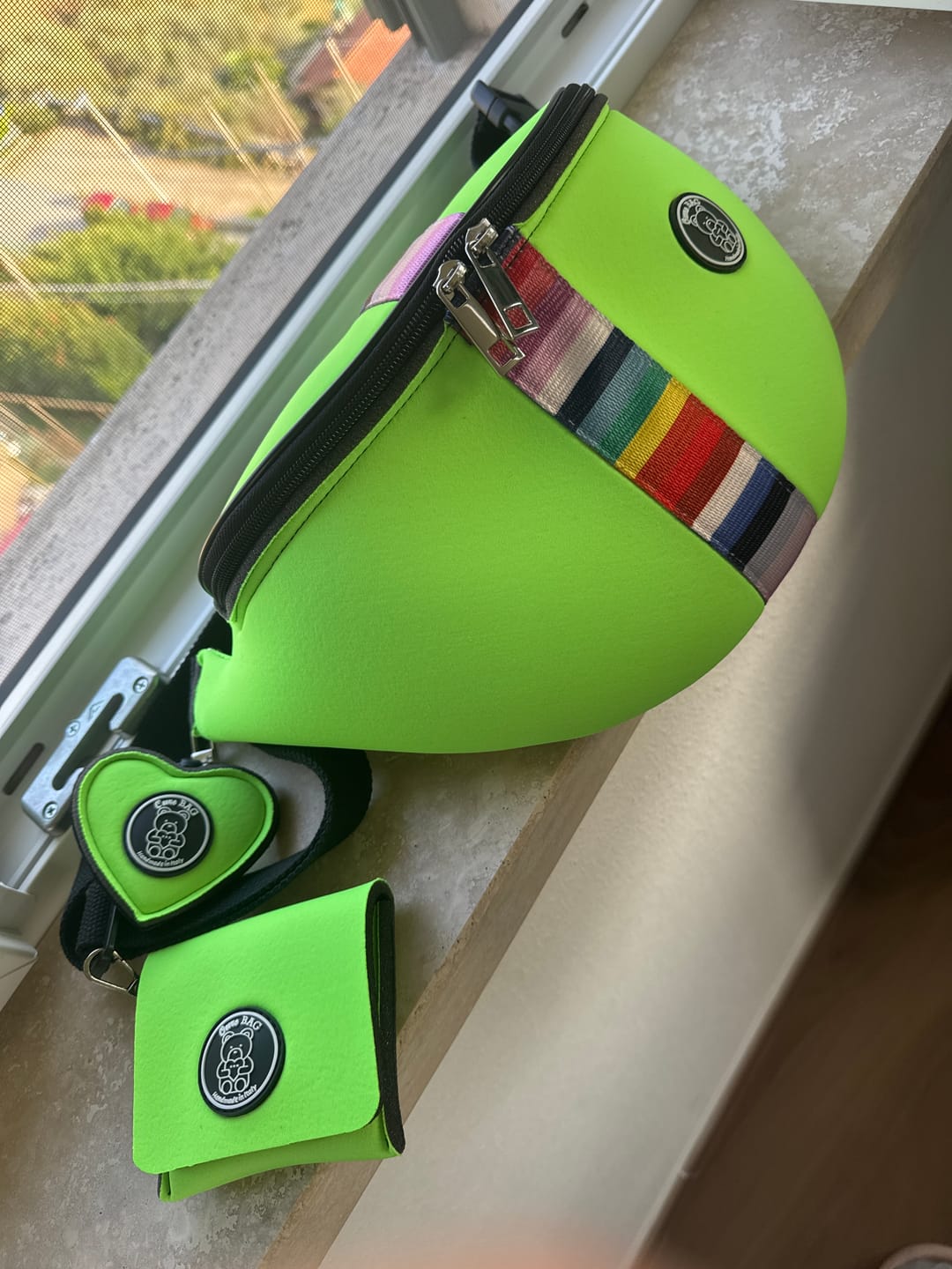 Customer photo review of SET Marsupio e portafoglio