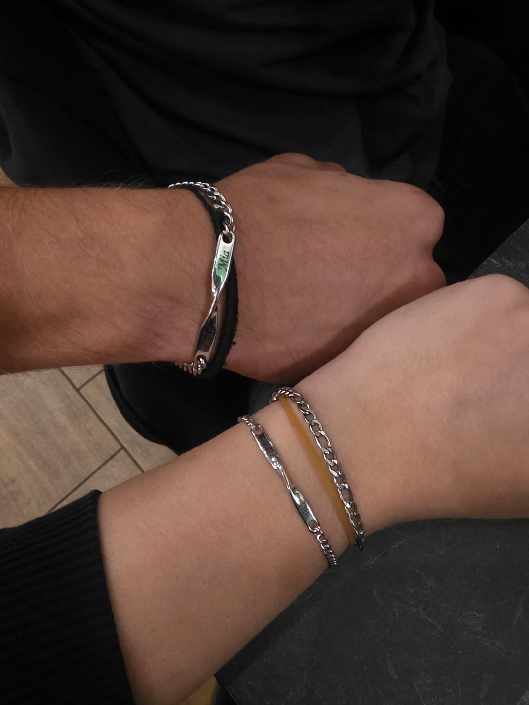 Customer photo review of Infinity Bond Matching Bracelet Set