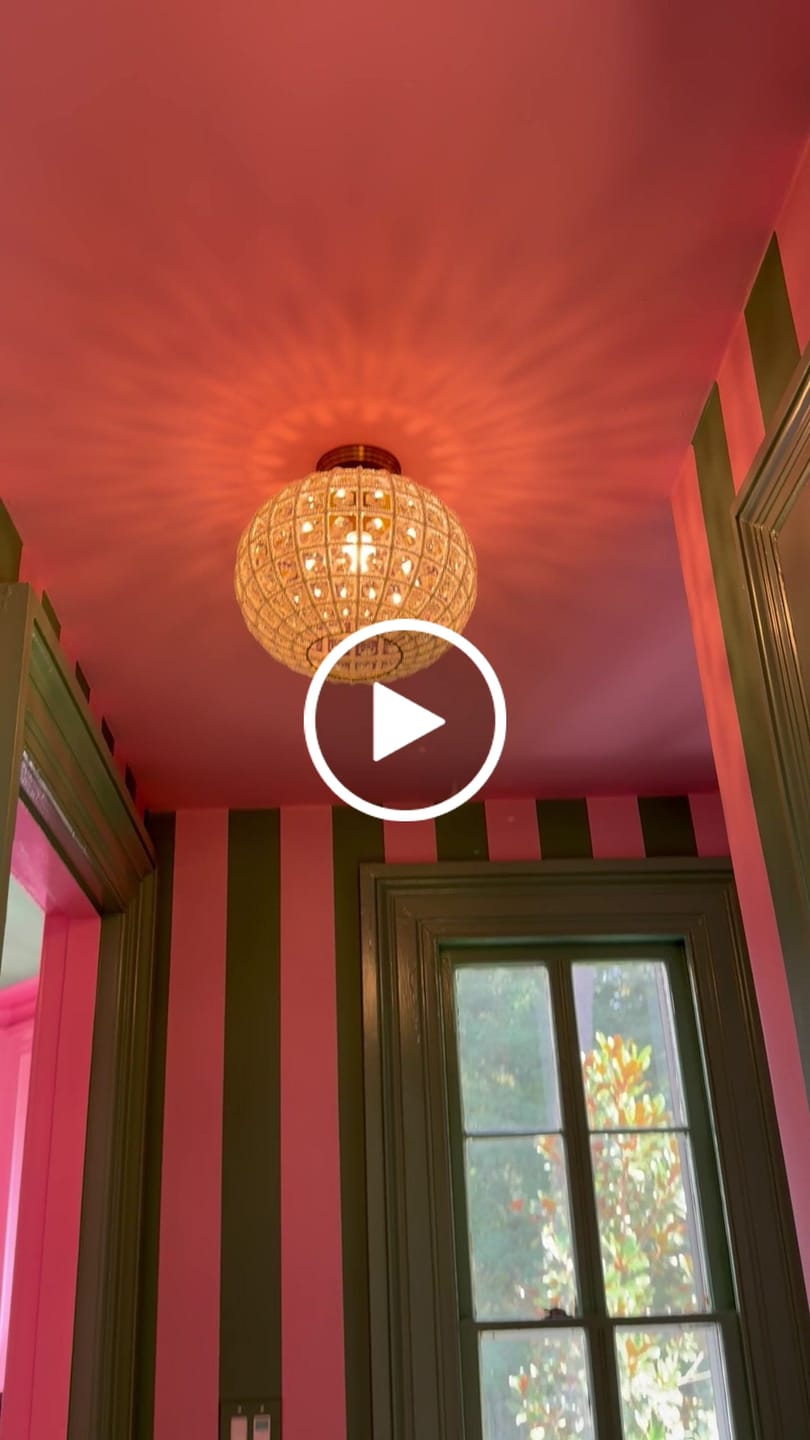 Customer video review of French Antique Brass Crystal Globe Cage Semi Flush Mount