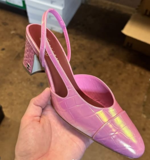 Customer photo review of Chanel 2026 Two-Tone Shoe Cowhide 168113