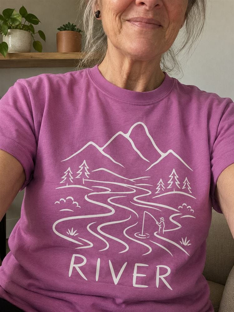 Customer photo review of River Fishing T-Shirt